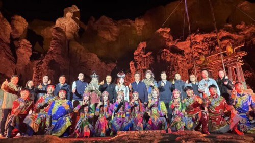 陈其银一行调研文旅演出项目《阿兰拉格达》